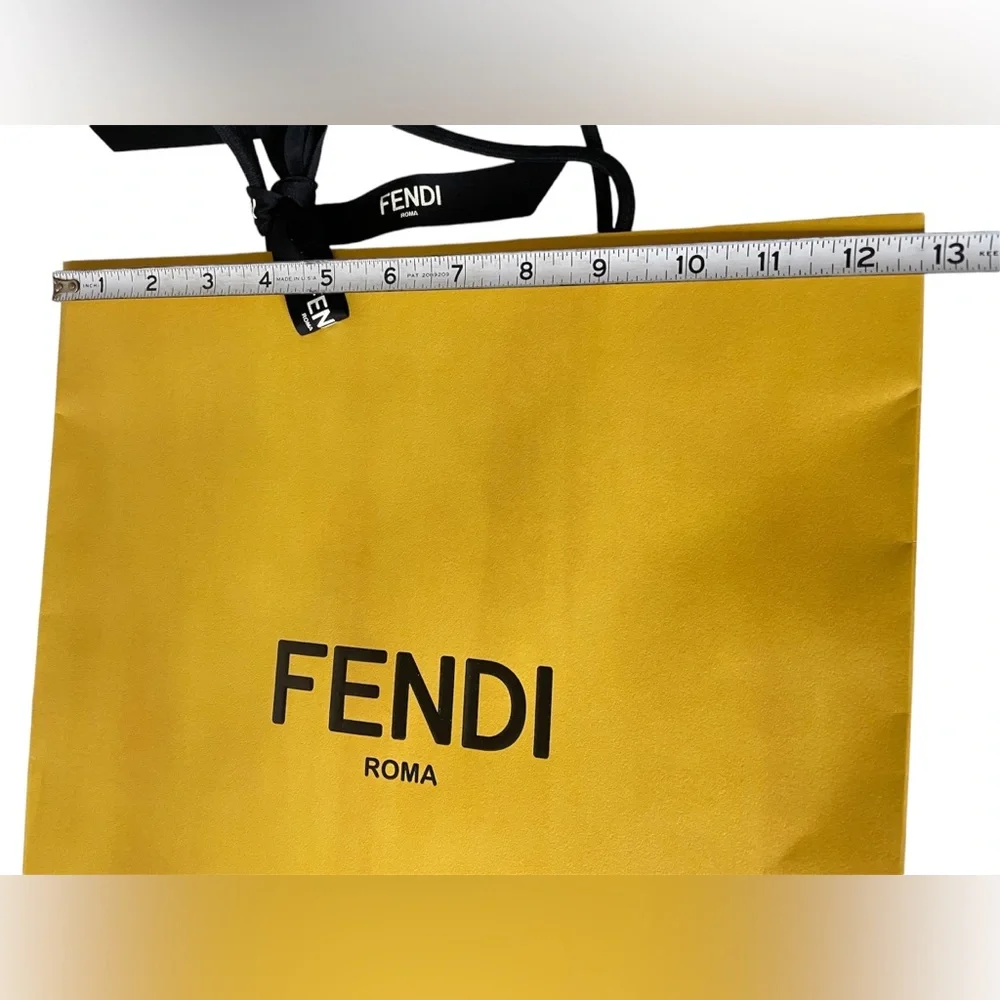 Fendi gold Organization Empty Gift Bag